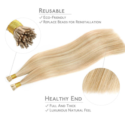 Echthaar I Tip Extensions Dreckiges Blond 50g/50cm