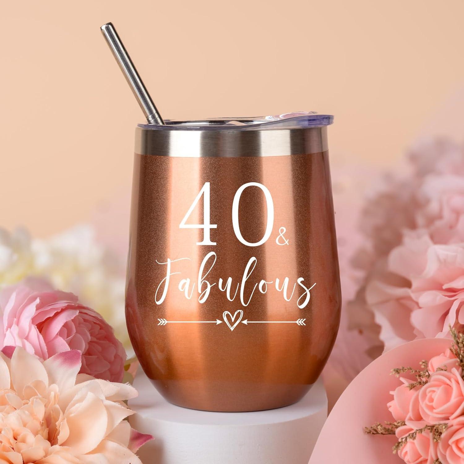 40. Geburtstagsgeschenkset für Frauen - Stress Relief Geschenkkorb mit