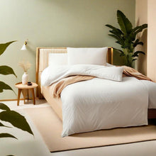 Bettwäsche 4tlg. Mikrofaser 135x200 cm Weich Hell Beige