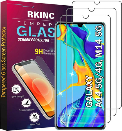 Panzerglas Displayschutzfolie Samsung Galaxy A14 5G M14 5G 3 Stück