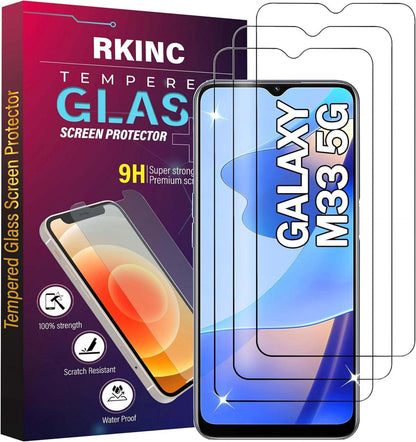 Panzerglas Displayschutzfolie Samsung Galaxy M33 5G 3 Stück 9H 0,33mm