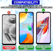3er Pack Panzerglas Displayschutz Xiaomi Redmi 12C & 10C
