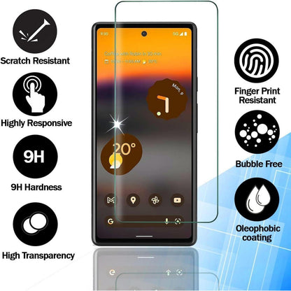 Panzer Glas Display Schutz Google Pixel 7A 3er Set 9H