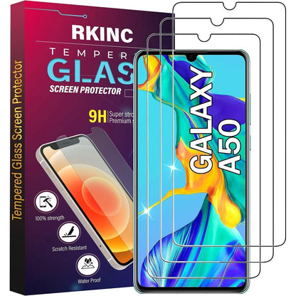 Panzerglas Schutz für Samsung Galaxy A50/A50s 3 Stück HD 9H