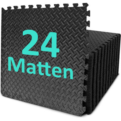 Fitness Bodenschutzmatte 61x61cm Puzzlematte 10mm Dicke Rutschfest
