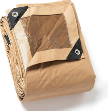 Abdeckplane Wasserdicht 4m x 6m Beige/Khaki GUARD SHIELD