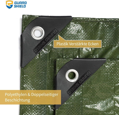 GUARD SHIELD Abdeckplane Wasserdicht 3m x 6m Grün