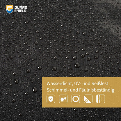 Abdeckplane Wasserdicht 120g/㎡ Schwarz 4m x 5m GUARD SHIELD