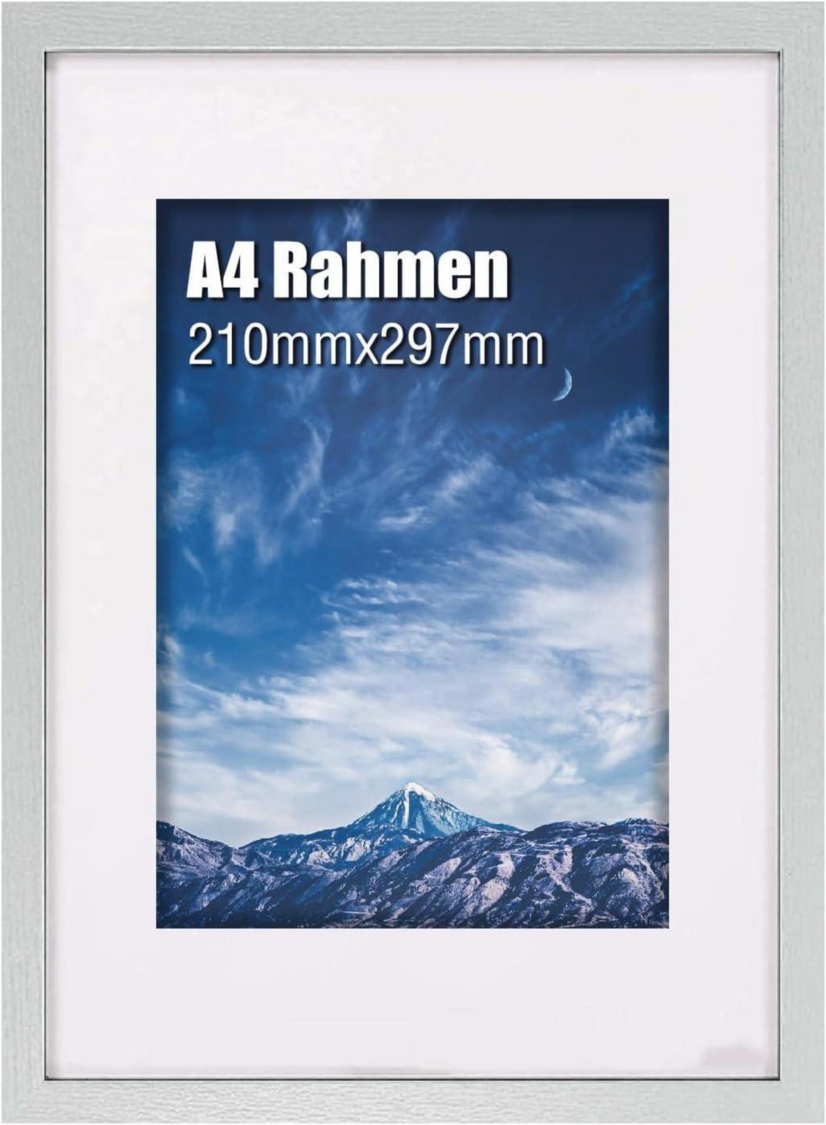 Bilderrahmen A4 Holzplakatrahmen Plexiglasfenster
