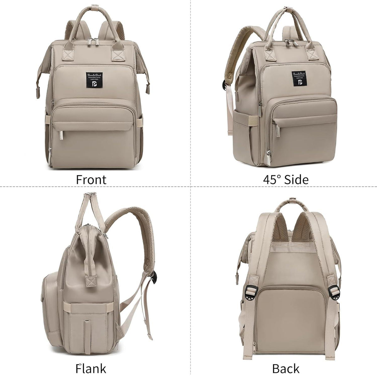 Baby Wickelrucksack mit Wickelunterlage und großer Kapazität