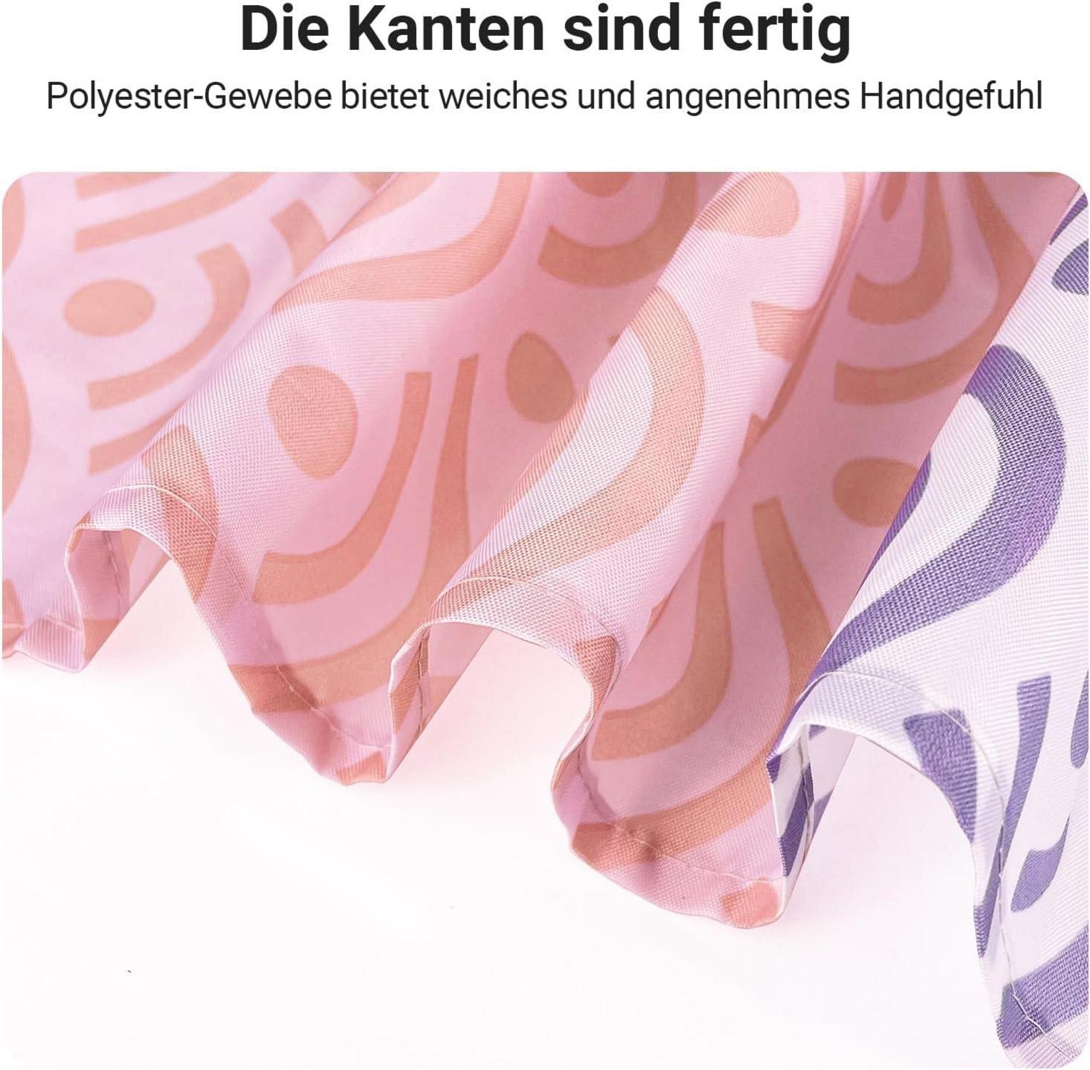 Duschvorhang Blume 100x200cm Antischimmel Wasserdicht Polyester Stoff