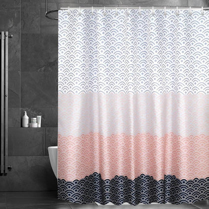 Duschvorhang Blume Textil Antischimmel Wasserdicht 180x100cm