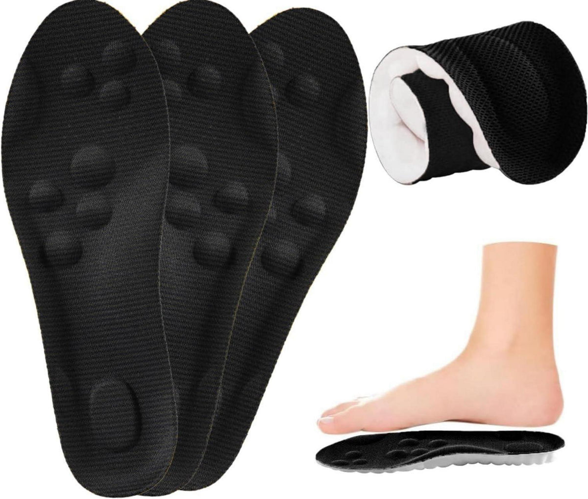 Orthopädische Einlegesohlen Arch Einlagen Fersensporn Sport 3 Paar