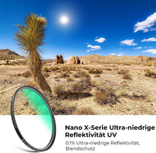 37mm MC UV Filter - Nano-X Serie - CNC-Rahmen - Ultraweniger