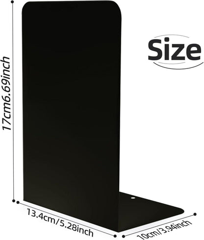 Qualsen Metall Buchstützen 1 Paar Schwarz Vintage Bookends