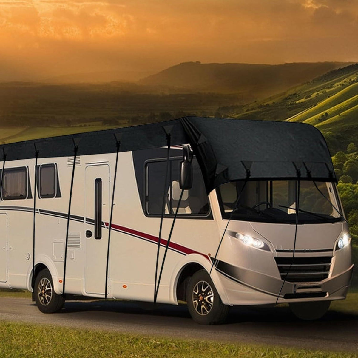 Wohnmobil Dachschutzhülle 6,5 x 3 m – 210D Oxford Gewebe