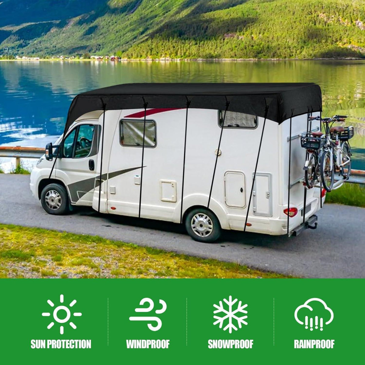Wohnmobil Dachabdeckung 7,5 x 3m – Wasserdicht & UV-Schutz