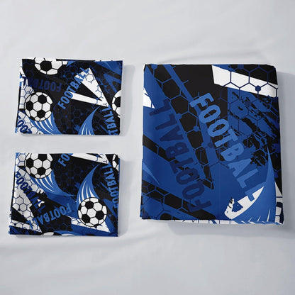 Fußball Bettwäsche-Set 200x200cm mit Kissenbezügen
