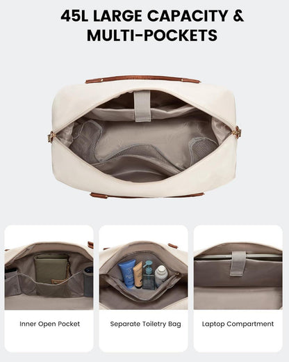 Reisetasche Damen Sporttasche mit Schuhfach und Nassfach