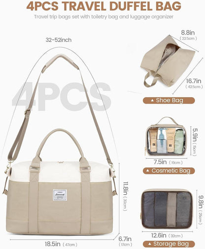LOVEVOOK Damen Reisetasche Sporttasche Weekender Handgepäck