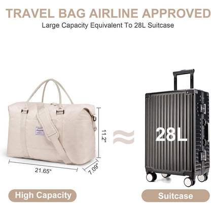 LOVEVOOK Damen Reisetasche Handgepäck Weekender Wasserdicht