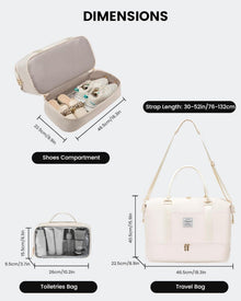 LOVEVOOK Reisetasche Damen Sporttasche Weekender Handgepäck