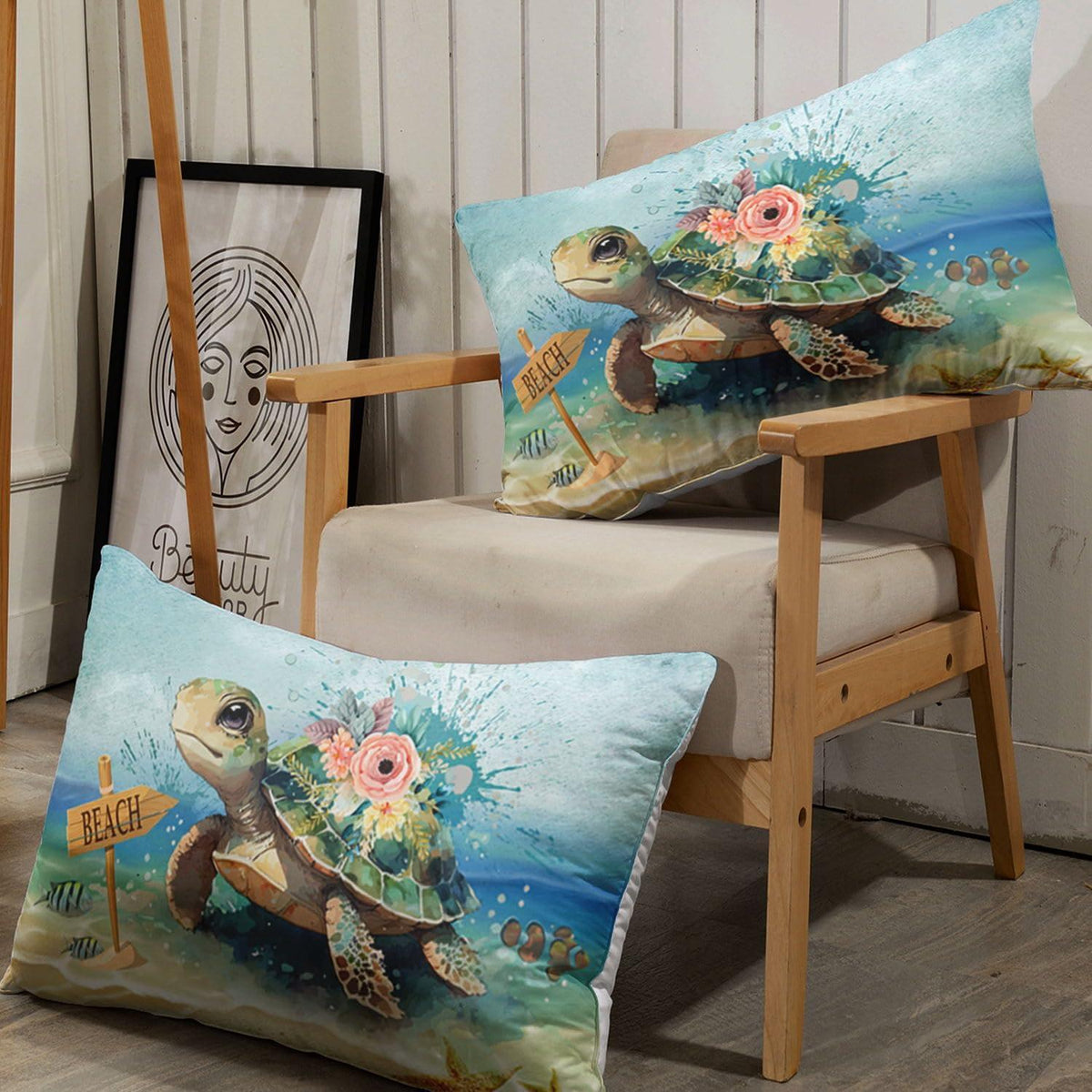 Bettwäsche-Set Meeresschildkröte | 155x220cm & 80x80cm