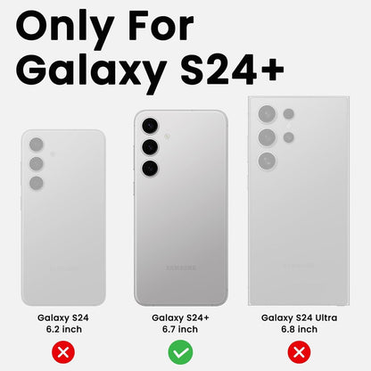 ORNARTO Samsung Galaxy S24 Plus Hülle transparent TPU dünne