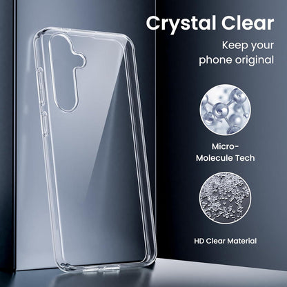 ORNARTO Samsung Galaxy S24 Plus Hülle Crystal Clear TPU Slim Case