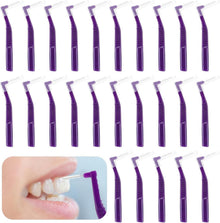 Interdentalbürsten 25 Stück 1 mm L-Form Zahnzwischenbürsten