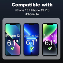 Tentoki Sichtschutz Panzerglas für iPhone 13/14, 6,1 Zoll [2