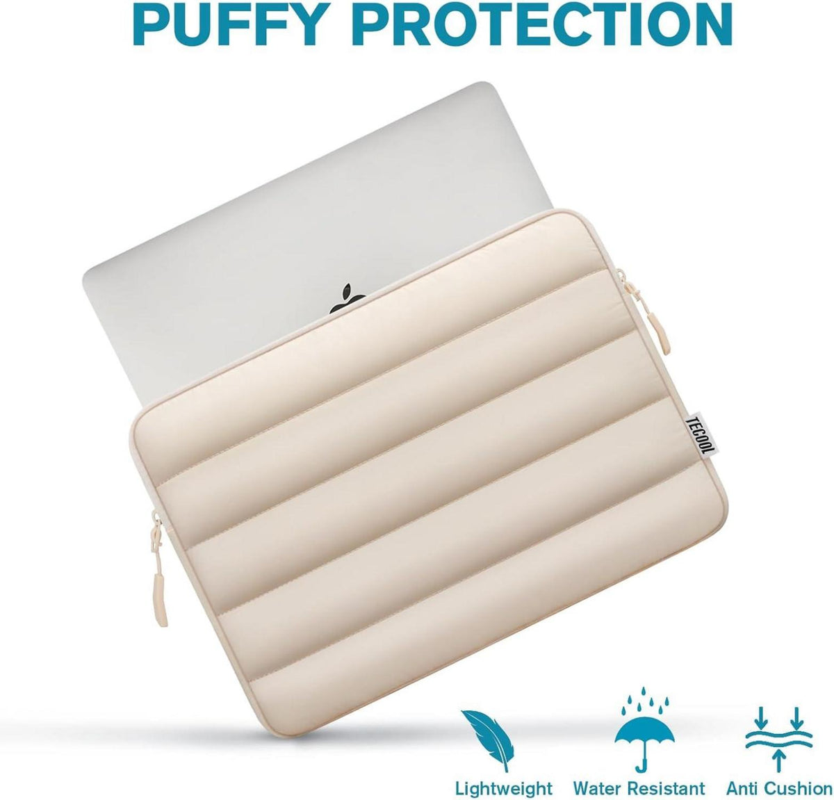 TECOOL 15.6 Zoll Stoßfeste Laptoptasche Hülle Sleeve für