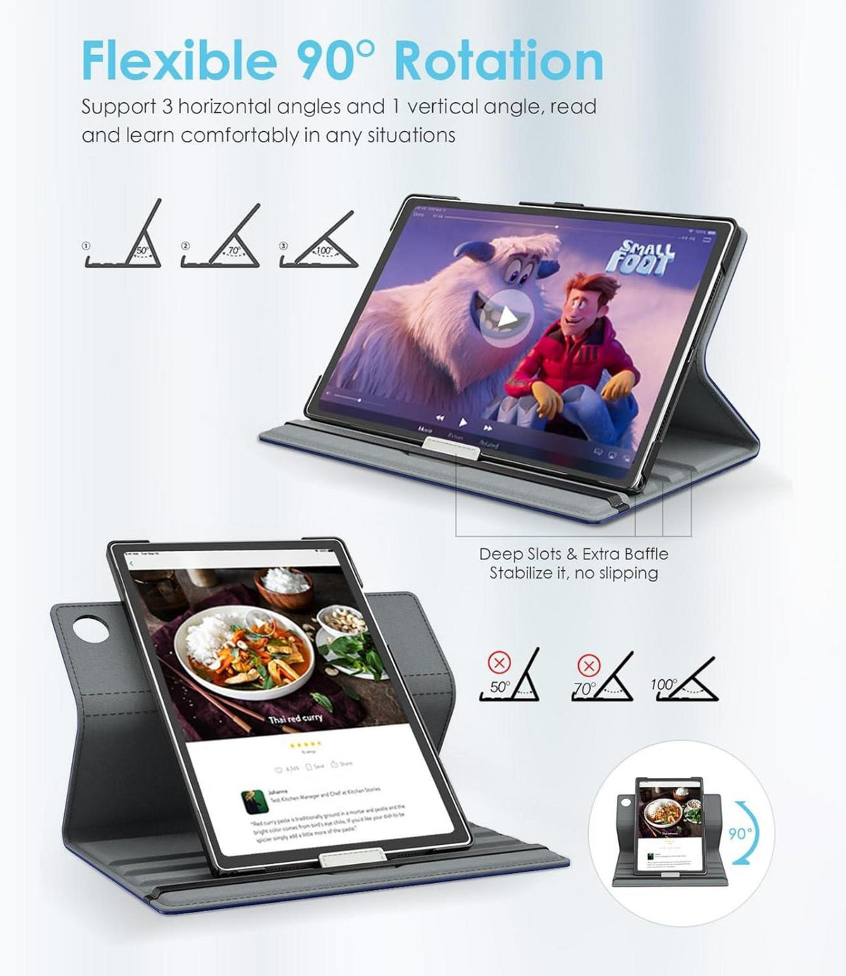 Drehbare Schutzhülle für Samsung Galaxy Tab A9+ 11 Zoll 2023