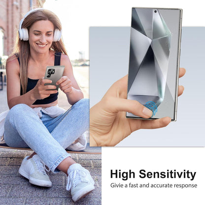 SPARIN Samsung Galaxy S24 Ultra Panzer Schutz Glas 9H Härte 3+2 Stück Kameraschutz Transparent