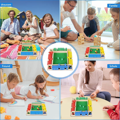 Shut The Box Spiel aus Holz für bis zu 4 Spieler Mathematik