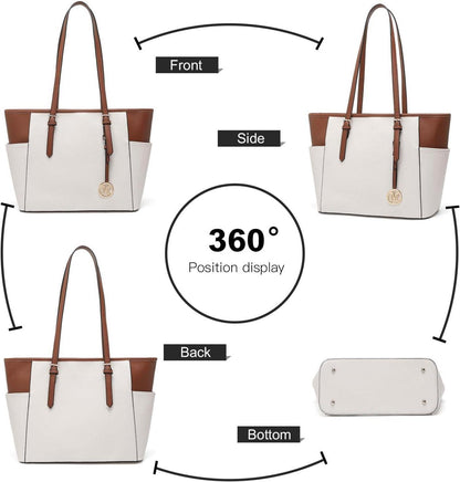Damentasche Damen Handtasche Schultertasche Shopper groß A4