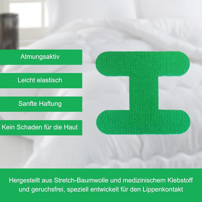 Mundpflaster Anti Schnarch Schlafen 60 Stück Grün