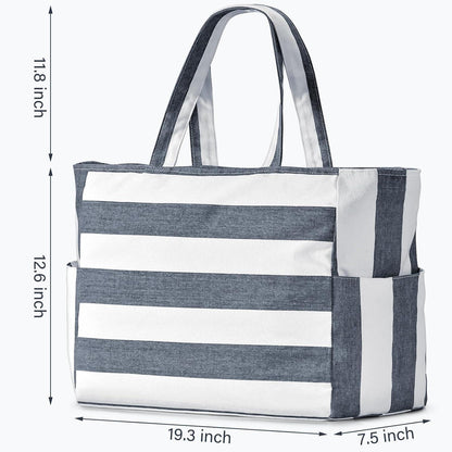 Große Strandtasche Damen wasserfest mit viel Stauraum