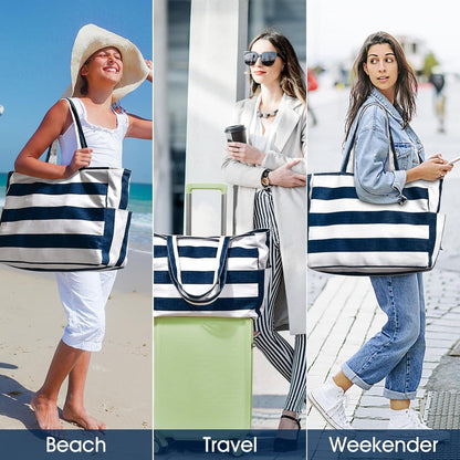 Strandtasche Damen XXL Wasserdichte Handtasche Badetasche