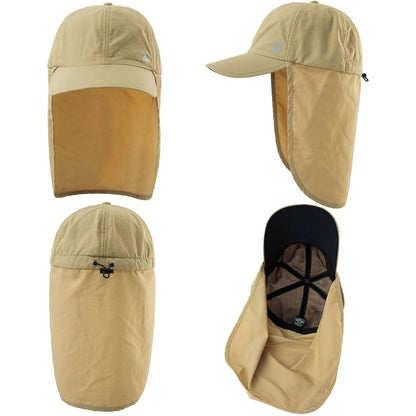 Wasserdichte Baseball Cap XL/XXL mit Nackenklappe & UV-Schutz