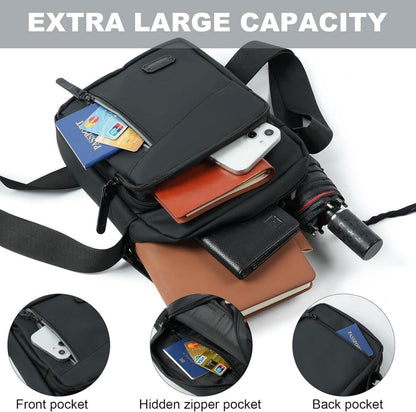 Umhängetasche Herren Wasserdicht Multi Taschen Crossbody Bag