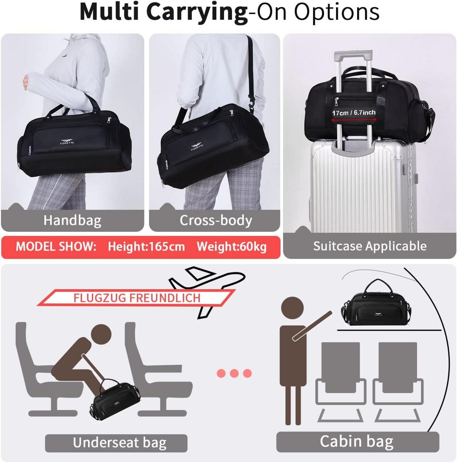 Multifunktionale Sport- und Reisetasche mit Schuh- und Nassfach