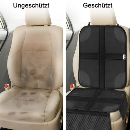 Kindersitzunterlage ISOFIX mit Anti-Rutsch Funktion Schwarz