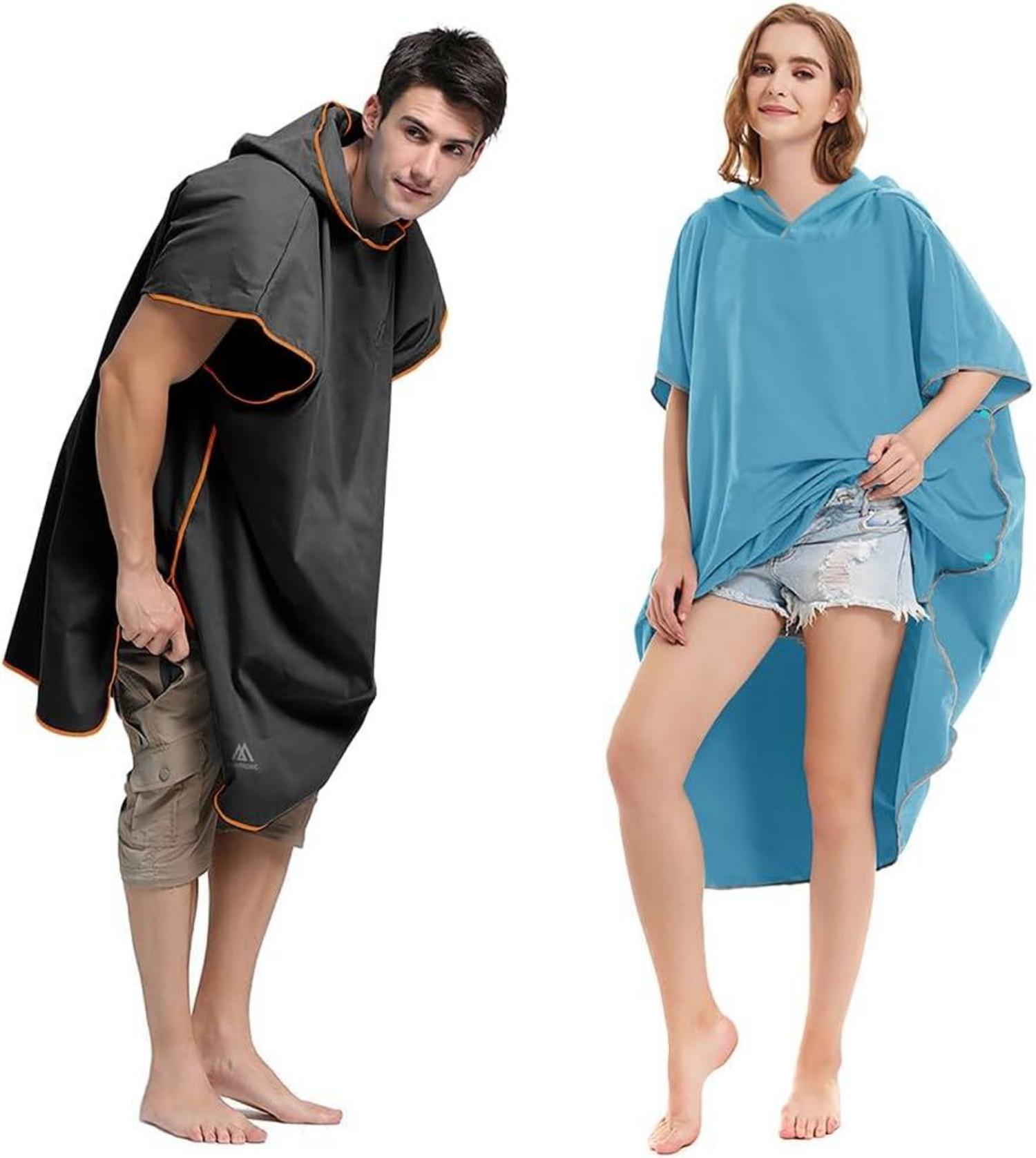 Mikrofaser Surf Poncho 110x80cm Quick Dry Badeponcho mit