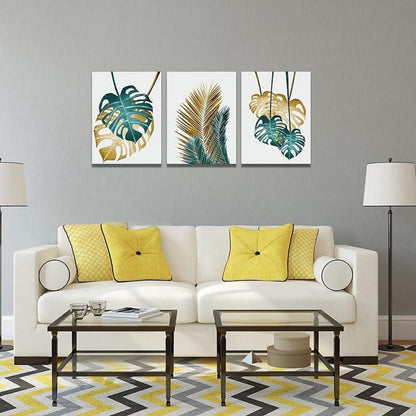 Moderne Pflanzenbilder Set 50x70cm Wohnzimmer Schlafzimmer