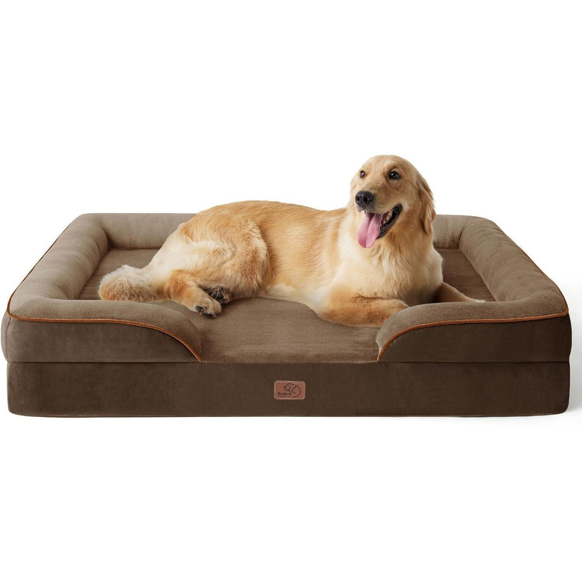 Orthopädisches Hundebett XL, 122x89 cm, braun