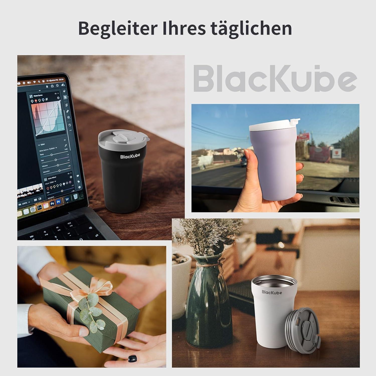 Thermo Kaffeebecher-to-go 380ml BPA-frei Edelstahl Isolierter Travel Mug