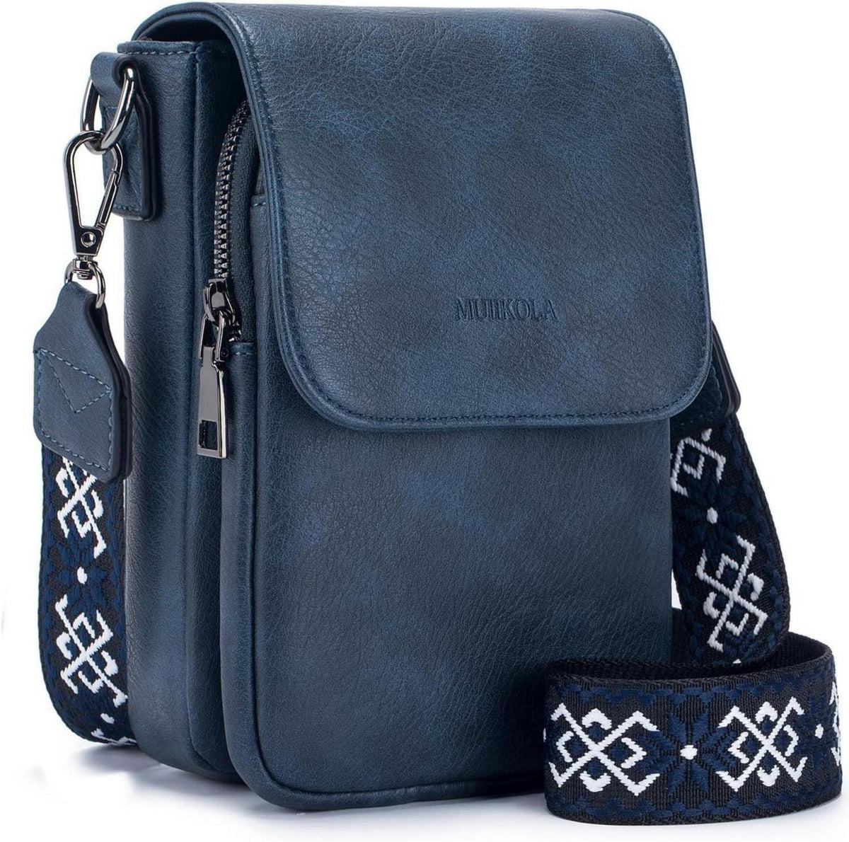 Damen Handytasche RFID Umhängetasche Leder große Kapazität