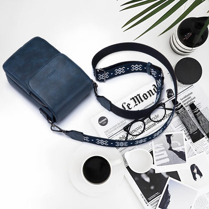 Handytasche RFID Damen Leder Umhängetasche Große Kapazität Schwarz