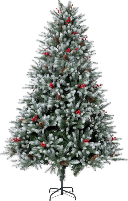 Künstlicher Weihnachtsbaum 120 cm Premium PE/PVC mit Tannenzapfen